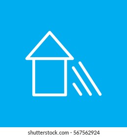 arrow up icon illustration isolated vector sign symbol