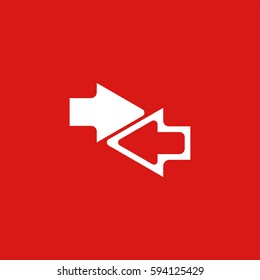 Arrow icon illustration isolated vector sign symbol