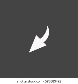Arrow icon illustration isolated vector sign symbol