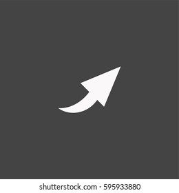 Arrow icon illustration isolated vector sign symbol