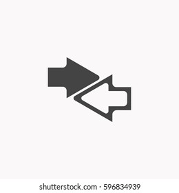 Arrow icon illustration isolated vector sign symbol