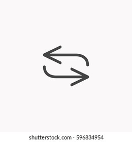 Arrow icon illustration isolated vector sign symbol