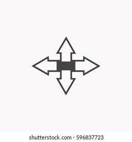 Arrow icon illustration isolated vector sign symbol
