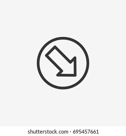 Arrow  icon illustration isolated vector sign symbol