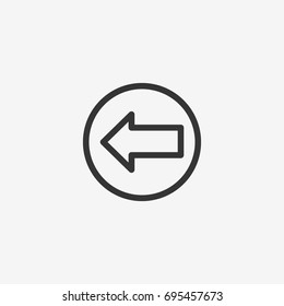 Arrow  icon illustration isolated vector sign symbol