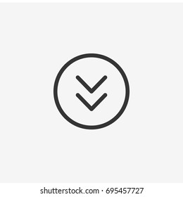 Arrow  icon illustration isolated vector sign symbol