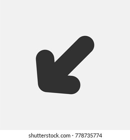 Arrow icon illustration isolated vector sign symbol