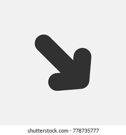 Arrow icon illustration isolated vector sign symbol