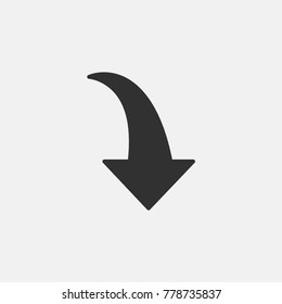 Arrow icon illustration isolated vector sign symbol