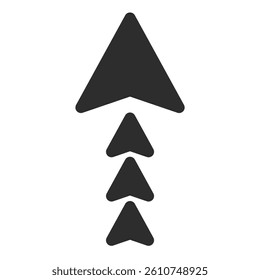 Arrow icon illustration representing continuity
