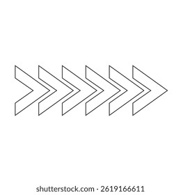 Ilustración de icono de flecha que representa la continuidad