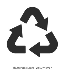 Arrow icon illustration representing rotation or recycling