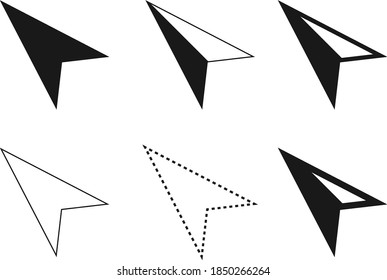 Arrow icon illustration set / vector