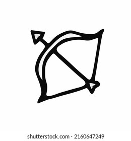 Arrow icon isolated. Archery symbol. Vector illustration