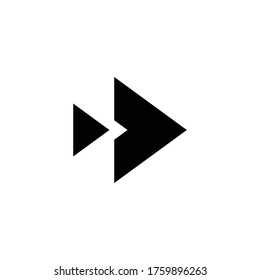 Arrow icon, isolated. Flat design