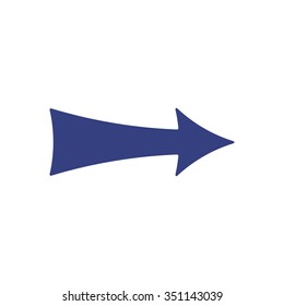   arrow   icon,  isolated. Flat  design.