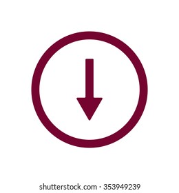   arrow   icon,  isolated. Flat  design.