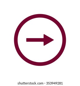   arrow   icon,  isolated. Flat  design.