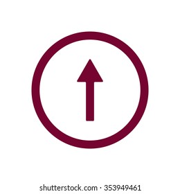   arrow   icon,  isolated. Flat  design.