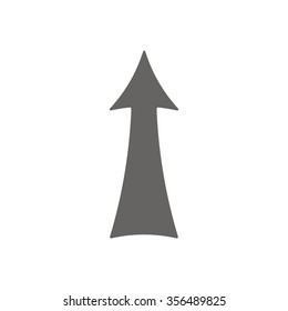   arrow   icon,  isolated. Flat  design.
