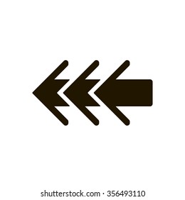   arrow   icon,  isolated. Flat  design.