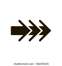   arrow   icon,  isolated. Flat  design.