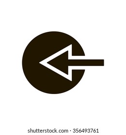   arrow   icon,  isolated. Flat  design.
