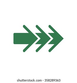   arrow   icon,  isolated. Flat  design.