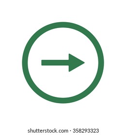   arrow   icon,  isolated. Flat  design.