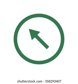   arrow   icon,  isolated. Flat  design.