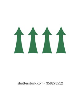   arrow   icon,  isolated. Flat  design.