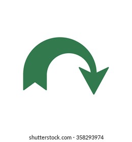   arrow   icon,  isolated. Flat  design.