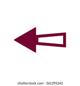   arrow    icon,  isolated. Flat  design.