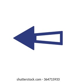  arrow  icon,  isolated. Flat  design.