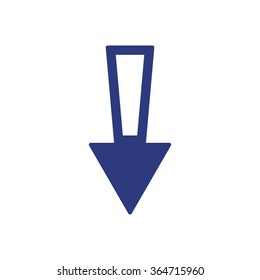   arrow   icon,  isolated. Flat  design.