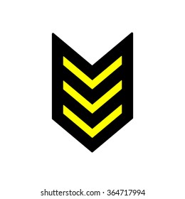   arrow   icon,  isolated. Flat  design.