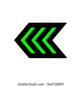   arrow   icon,  isolated. Flat  design.