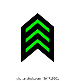   arrow   icon,  isolated. Flat  design.