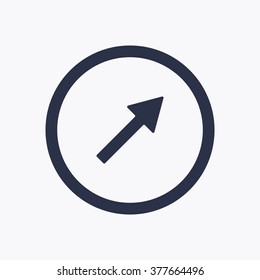   arrow   icon,  isolated. Flat  design.
