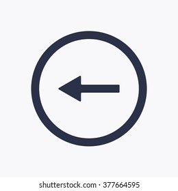   arrow   icon,  isolated. Flat  design.
