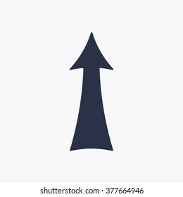  Arrow   icon,  isolated. Flat  design.
