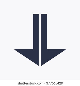  Arrow   icon,  isolated. Flat  design.