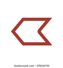  arrow  icon,  isolated. Flat  design.