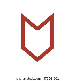  arrow  icon,  isolated. Flat  design.