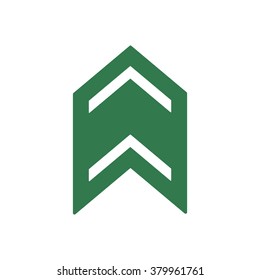  arrow  icon,  isolated. Flat  design.