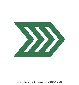   arrow  icon,  isolated. Flat  design.
