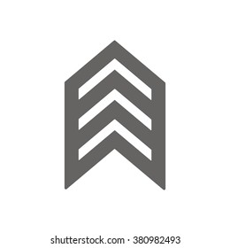   arrow  icon,  isolated. Flat  design.