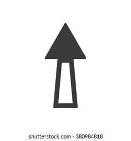  Arrow  icon,  isolated. Flat  design.