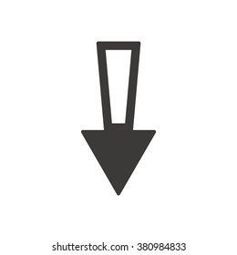 Arrow  icon,  isolated. Flat  design.