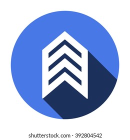 Arrow  icon,  isolated. Flat  design.